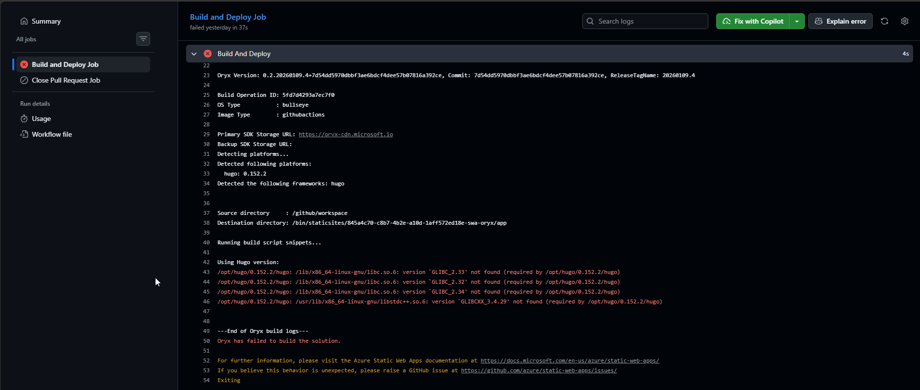Github action feila